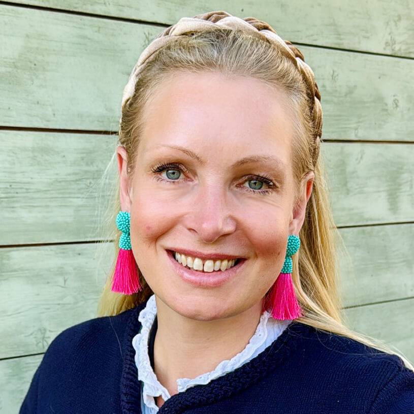 SchwesterSchwester Farbenfrohe Perlen-Quastenohrringe In Türkis Und Pink