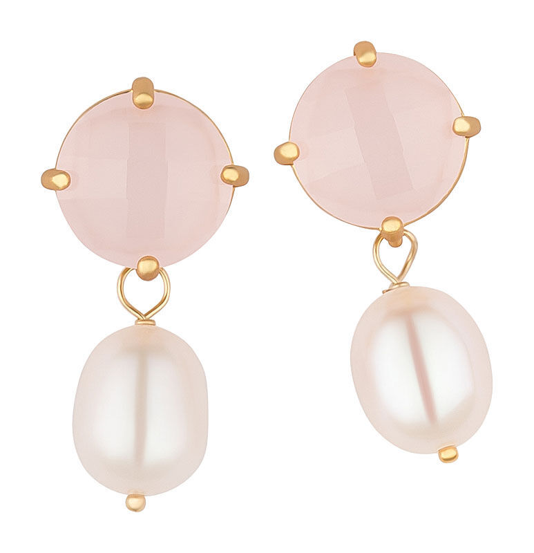 SchwesterSchwester Funkelnde Zartrosa Ohrstecker Mit Edler Süßwasserperle Von Janne V. D. Heide