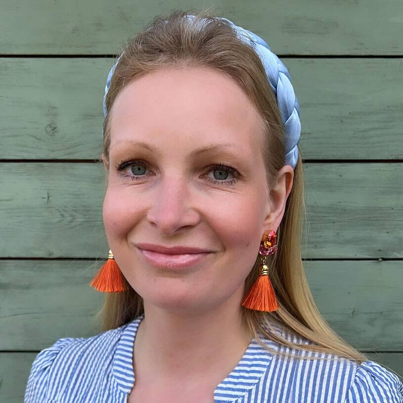 SchwesterSchwester Glitzernde Ohrstecker Mit Glas-Kristallen In Pink Und Orange Mit Edler Quaste