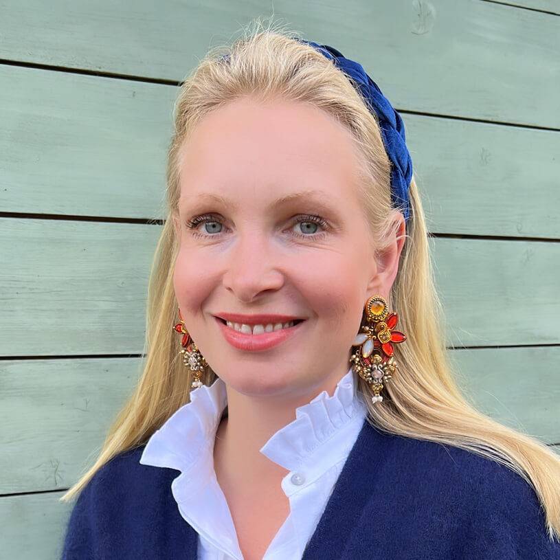 SchwesterSchwester Große Soutache-Ohrringe In Gold, Champagner Und Braun