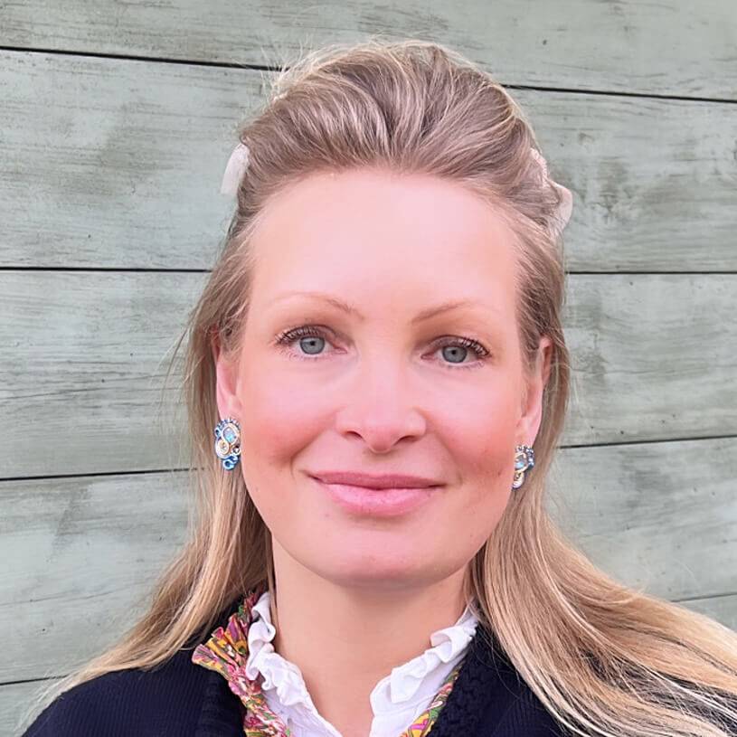 SchwesterSchwester Kleine Soutache-Ohrringe In Blautönen Und Gold