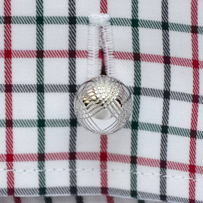 SchwesterSchwester Manschettenknöpfe Silber Boule-Kugel