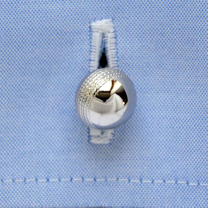 SchwesterSchwester Manschettenknöpfe Silber Cricket-Ball