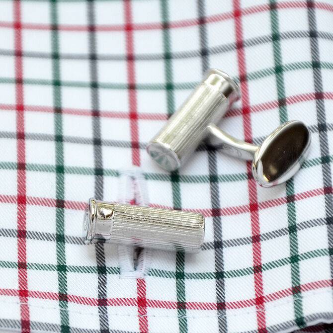 SchwesterSchwester Manschettenknöpfe Silber Schrotpatrone