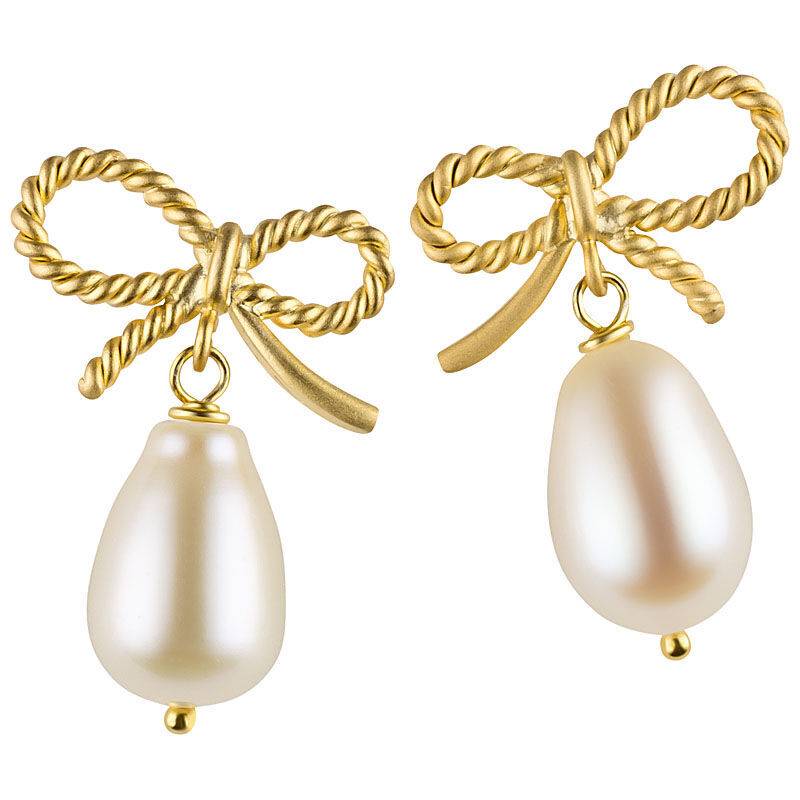 SchwesterSchwester Schleifchenstecker Mit Edler Süßwasserperle Von Janne Von Der Heide