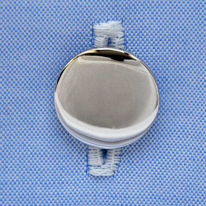 SchwesterSchwester Manschettenknöpfe Silber rund