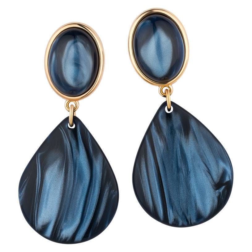 SchwesterSchwester Tropfen-Ohrringe In Dunkelblau Von AmuseToi