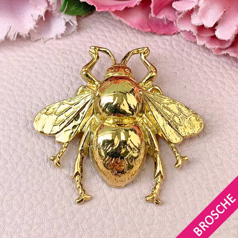 SchwesterSchwester Vergoldete Hummel-Brosche Von AmuseToi