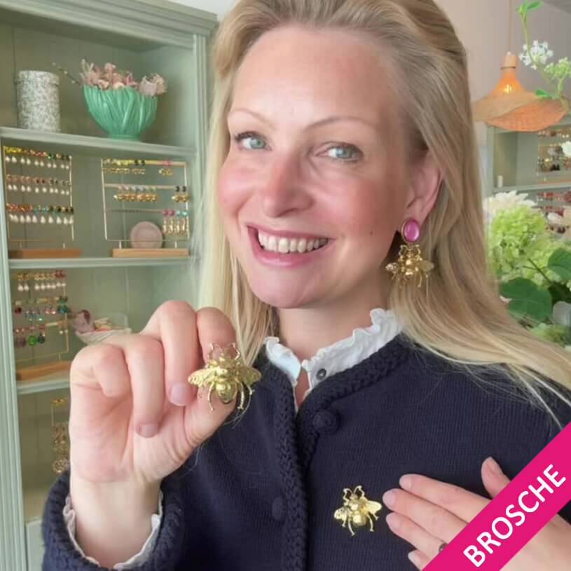 SchwesterSchwester Vergoldete Hummel-Brosche Von AmuseToi