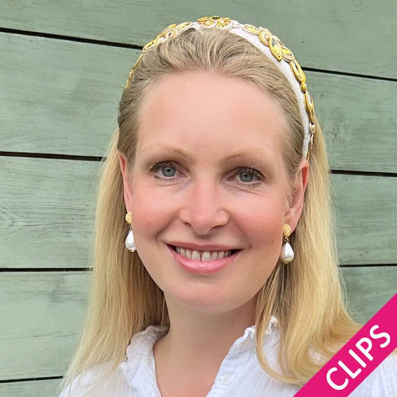 SchwesterSchwester Vergoldete Knoten-Ohrclips Mit Leichtem Baumwolltropfen