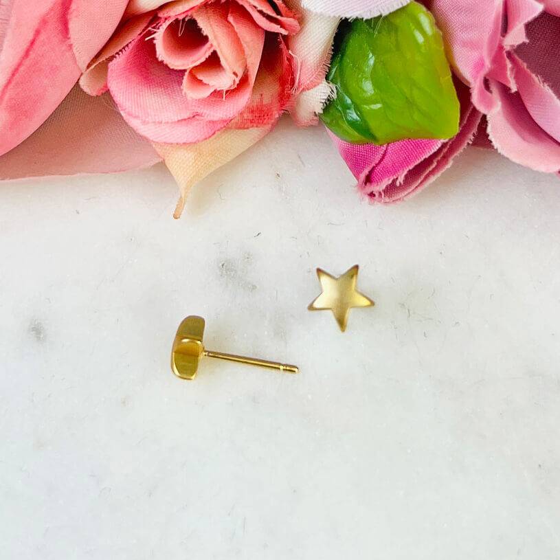 SchwesterSchwester Vergoldete Ohrstecker In Sternform