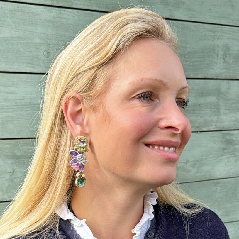 SchwesterSchwester Vorbestellbar - Dekorative Soutache-Ohrstecker In Pastelltönen