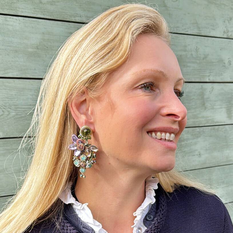 SchwesterSchwester Vorbestellbar - Große Soutache-Ohrringe In Pastellfarben