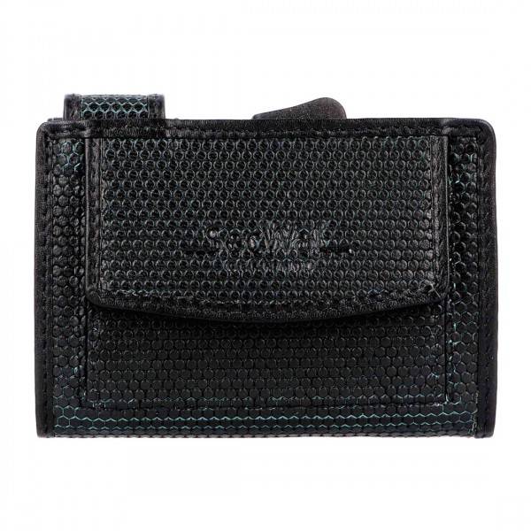 SecWal Kartenetui Mit Münzfach Druckknopf Geldbörse Aus Leder