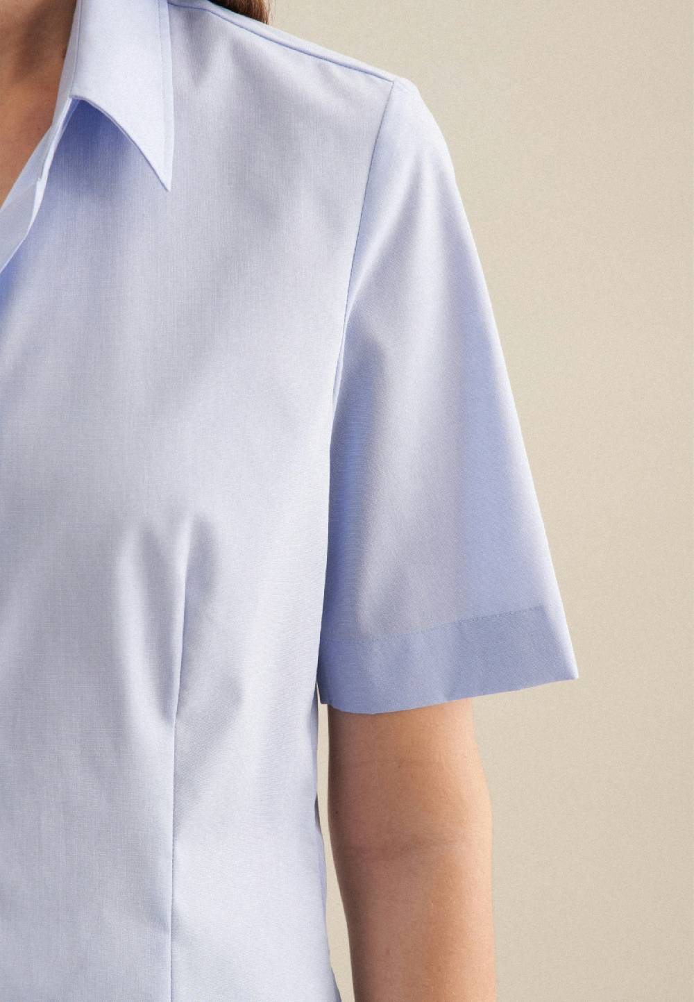 Seidensticker Bügelfreie Kurzarm Fil A Fil Hemdbluse