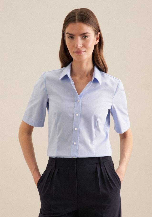 Seidensticker Bügelfreie Kurzarm Fil a fil Hemdbluse