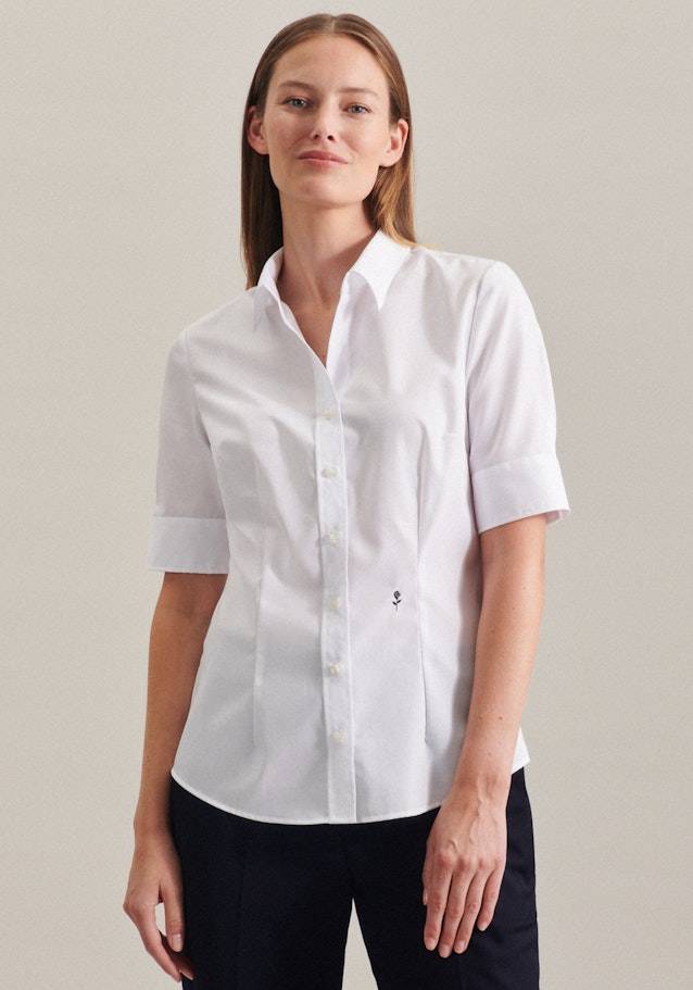 Seidensticker Bügelfreie Kurzarm Popeline Hemdbluse