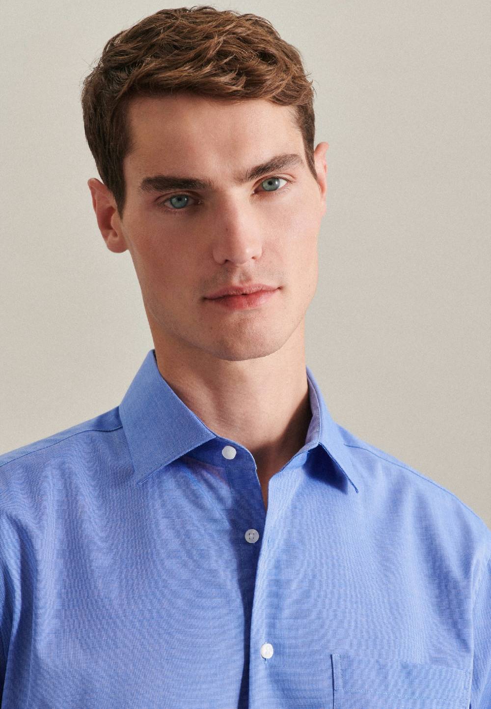 Seidensticker Bügelfreies Fil A Fil Business Hemd In Regular Mit Kentkragen