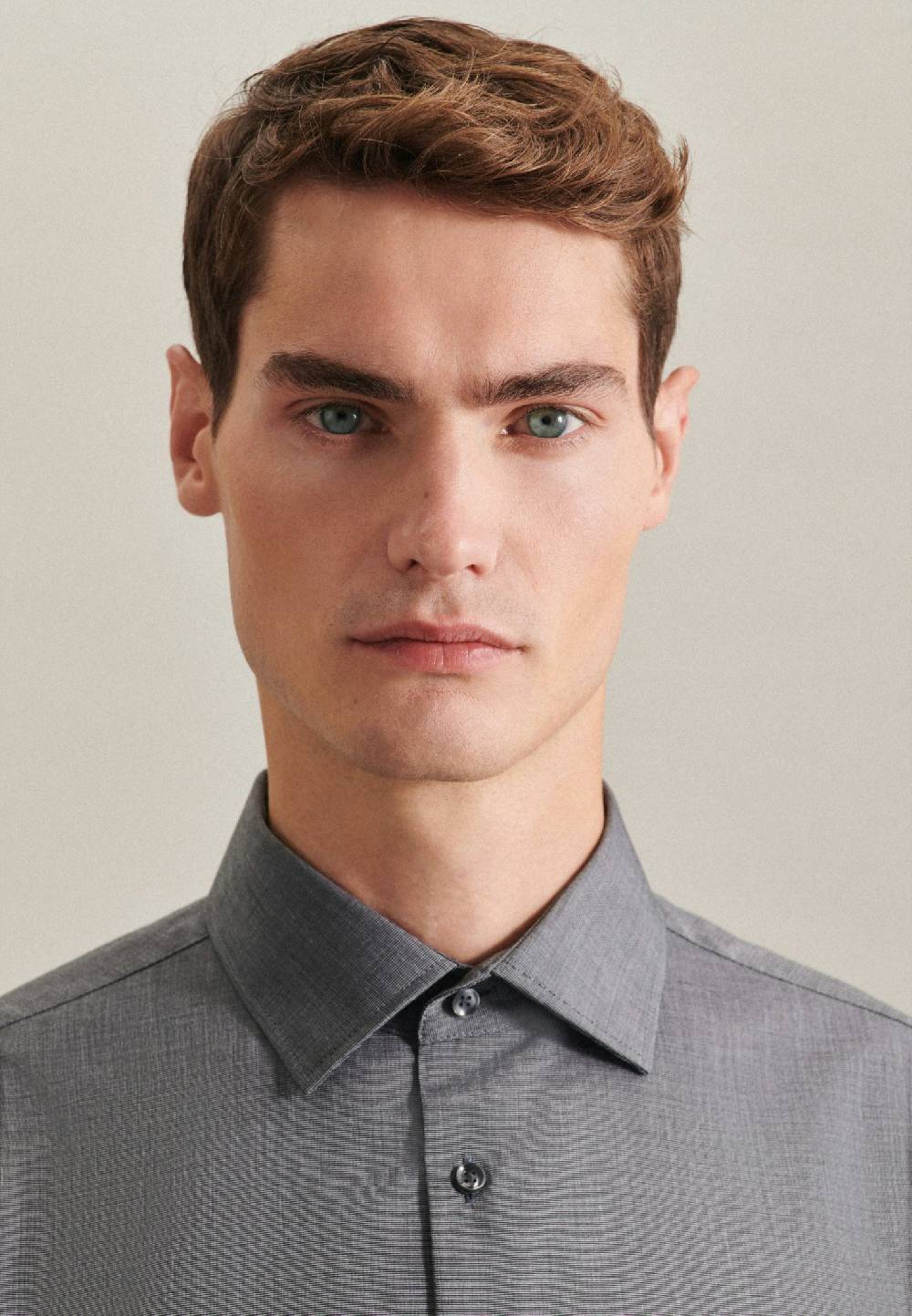 Seidensticker Bügelfreies Fil A Fil Business Hemd In Shaped Mit Kentkragen