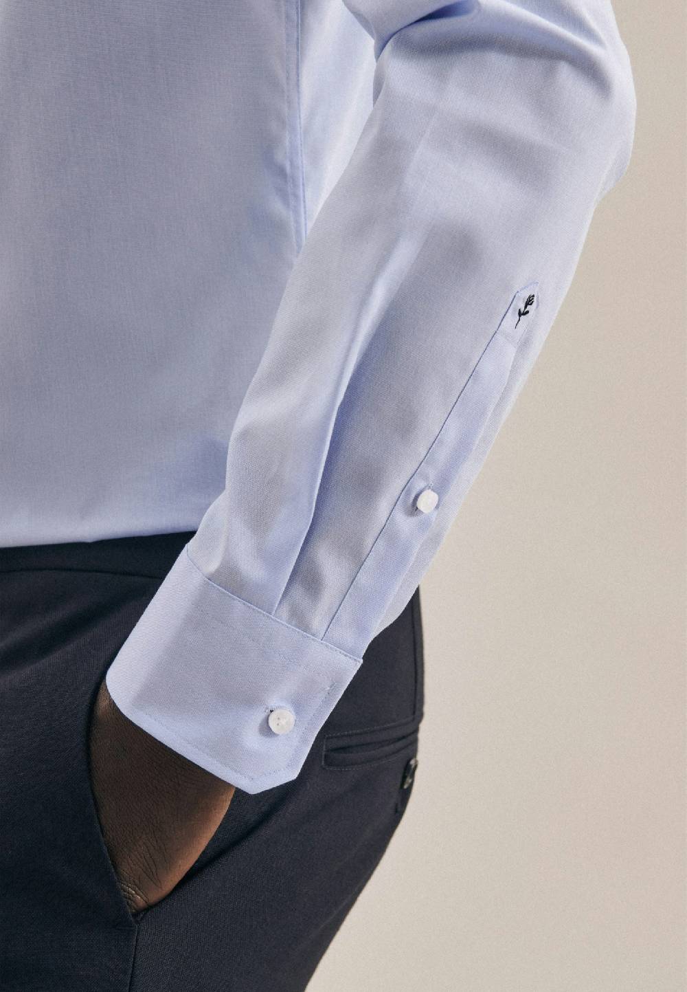 Seidensticker Bügelfreies Fil A Fil Business Hemd In X-Slim Mit Kentkragen