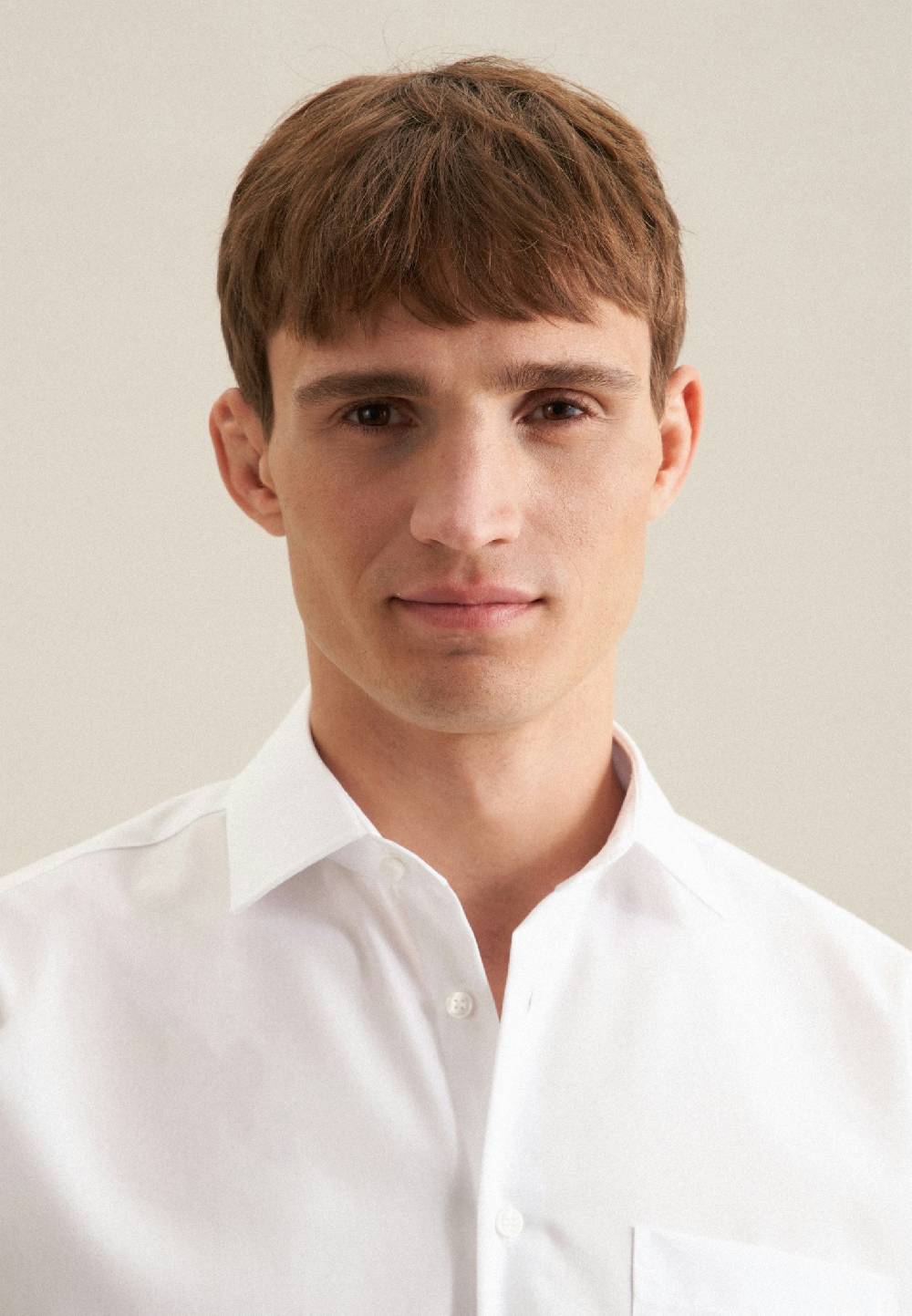 Seidensticker Bügelfreies Fil A Fil Kurzarm Business Hemd In Regular Mit Kentkragen