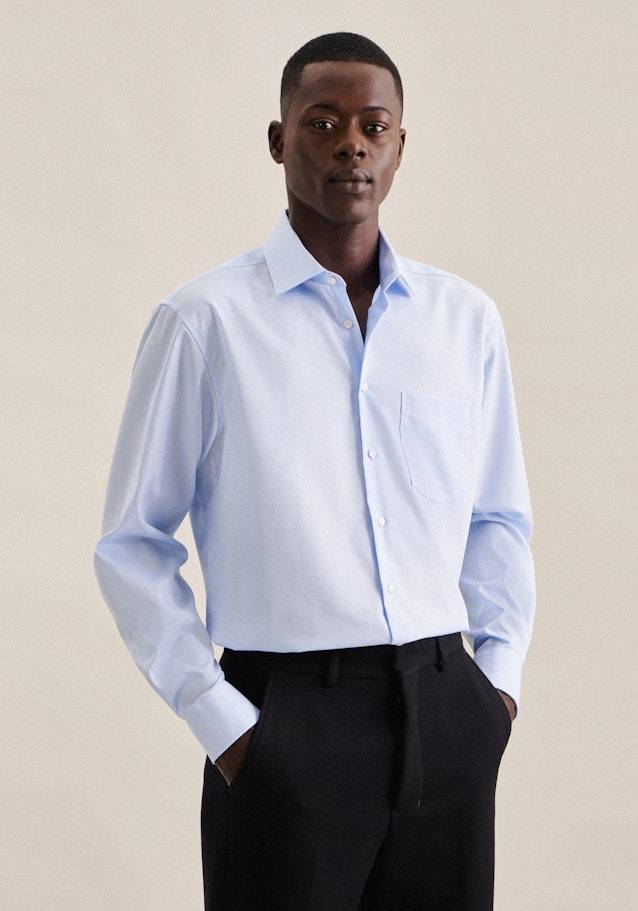 Seidensticker Bügelfreies Popeline Business Hemd in Comfort mit Kentkragen