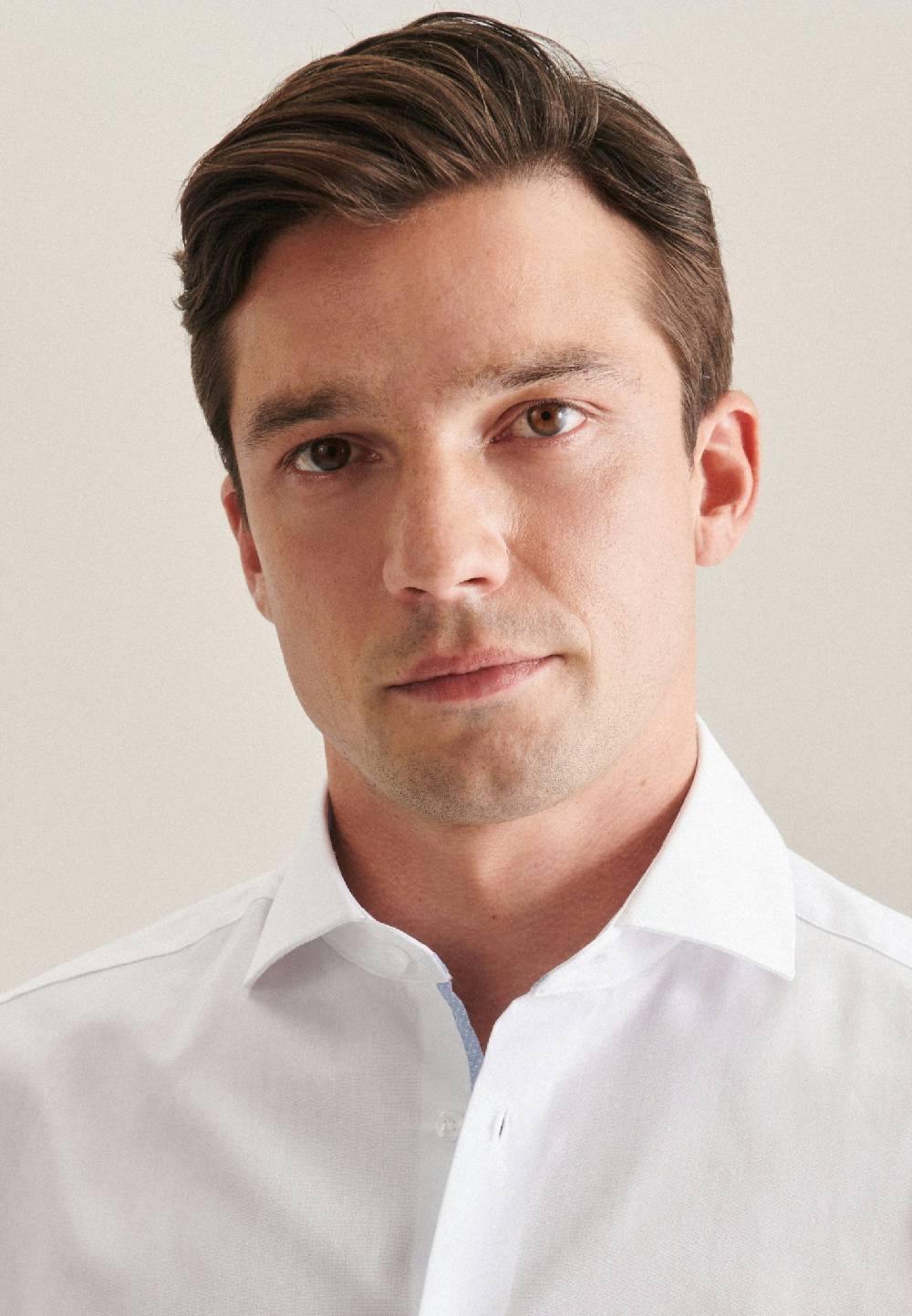 Seidensticker Bügelfreies Popeline Business Hemd In Regular Mit Kentkragen