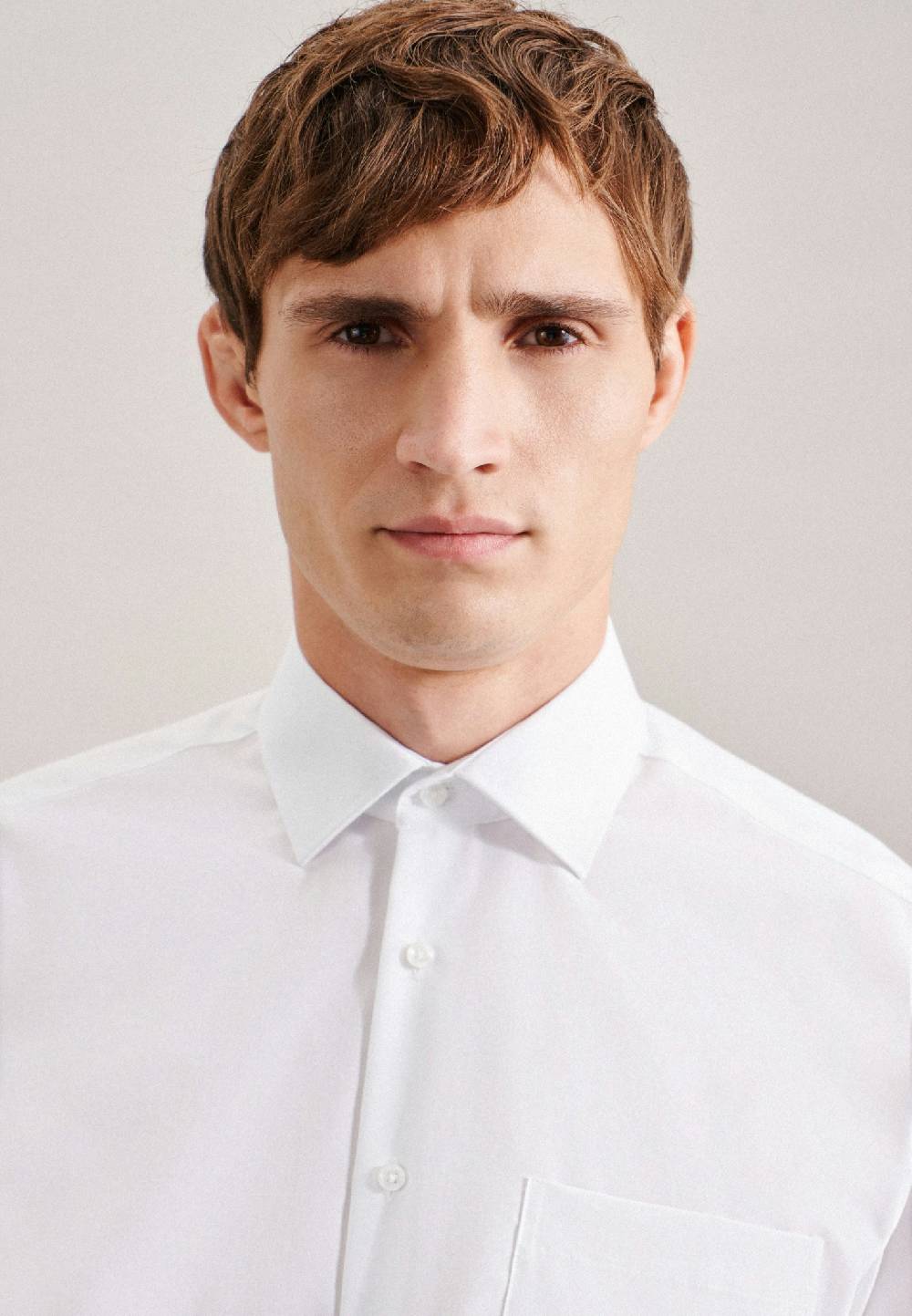 Seidensticker Bügelfreies Popeline Business Hemd In Regular Mit Kentkragen