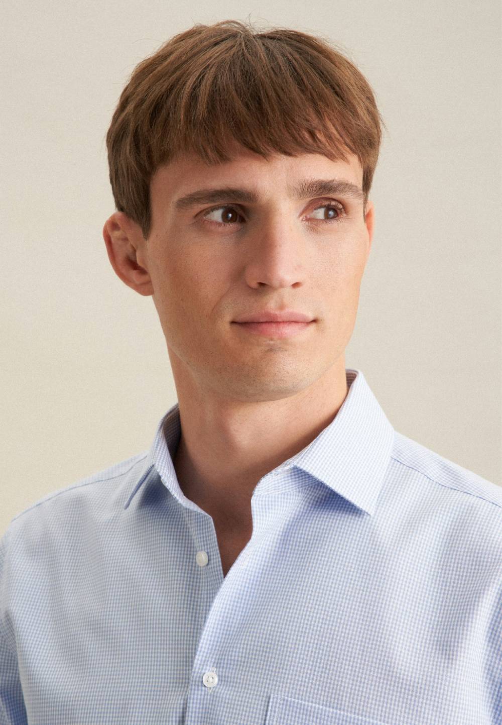 Seidensticker Bügelfreies Popeline Business Hemd In Regular Mit Kentkragen