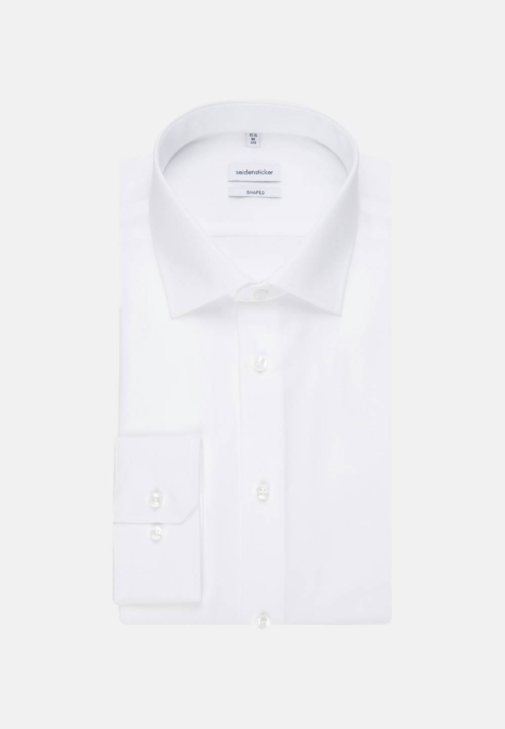Seidensticker Bügelfreies Popeline Business Hemd In Shaped Mit Kentkragen Und Extra Langem Arm