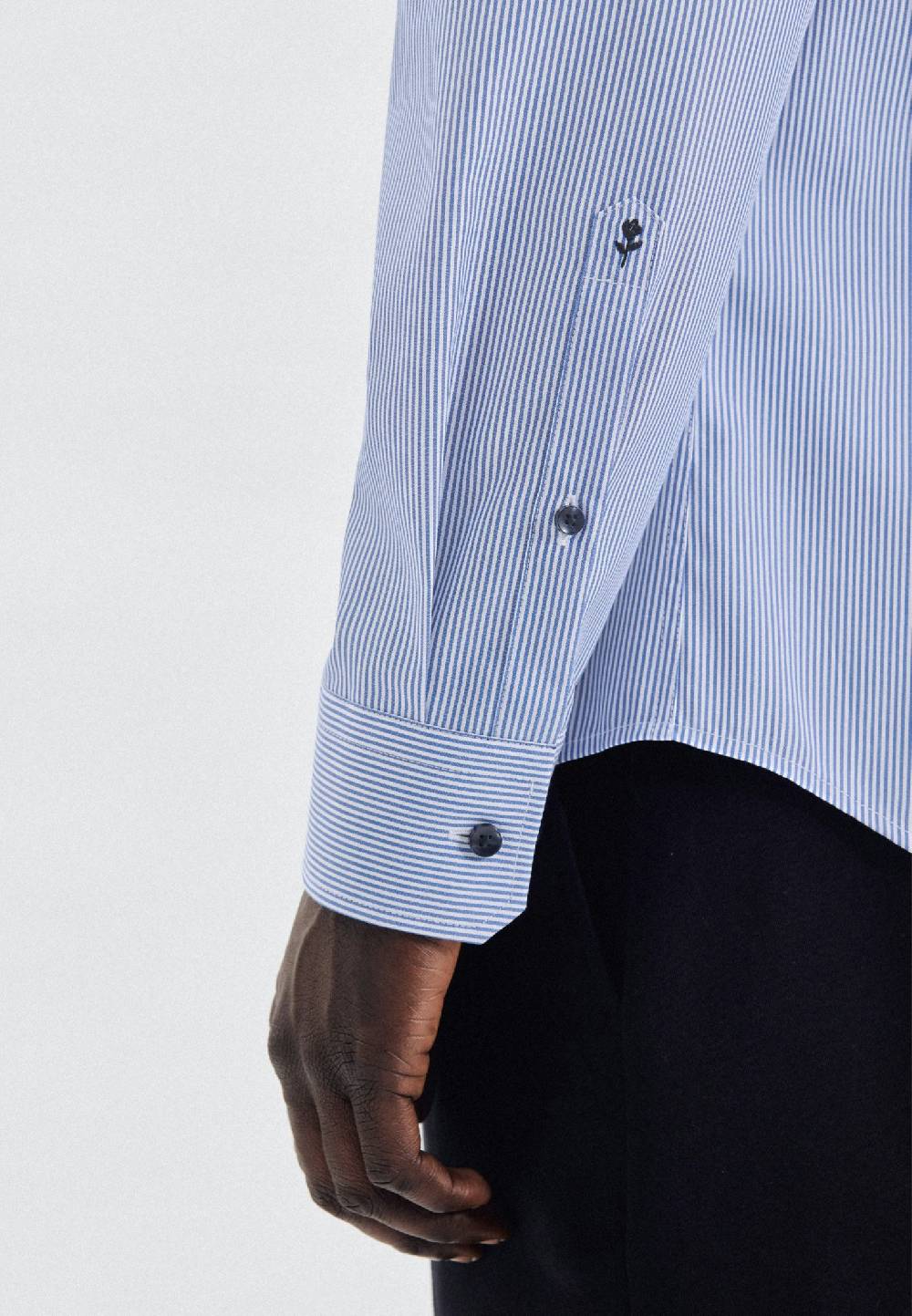 Seidensticker Bügelfreies Popeline Business Hemd In Shaped Mit Kentkragen