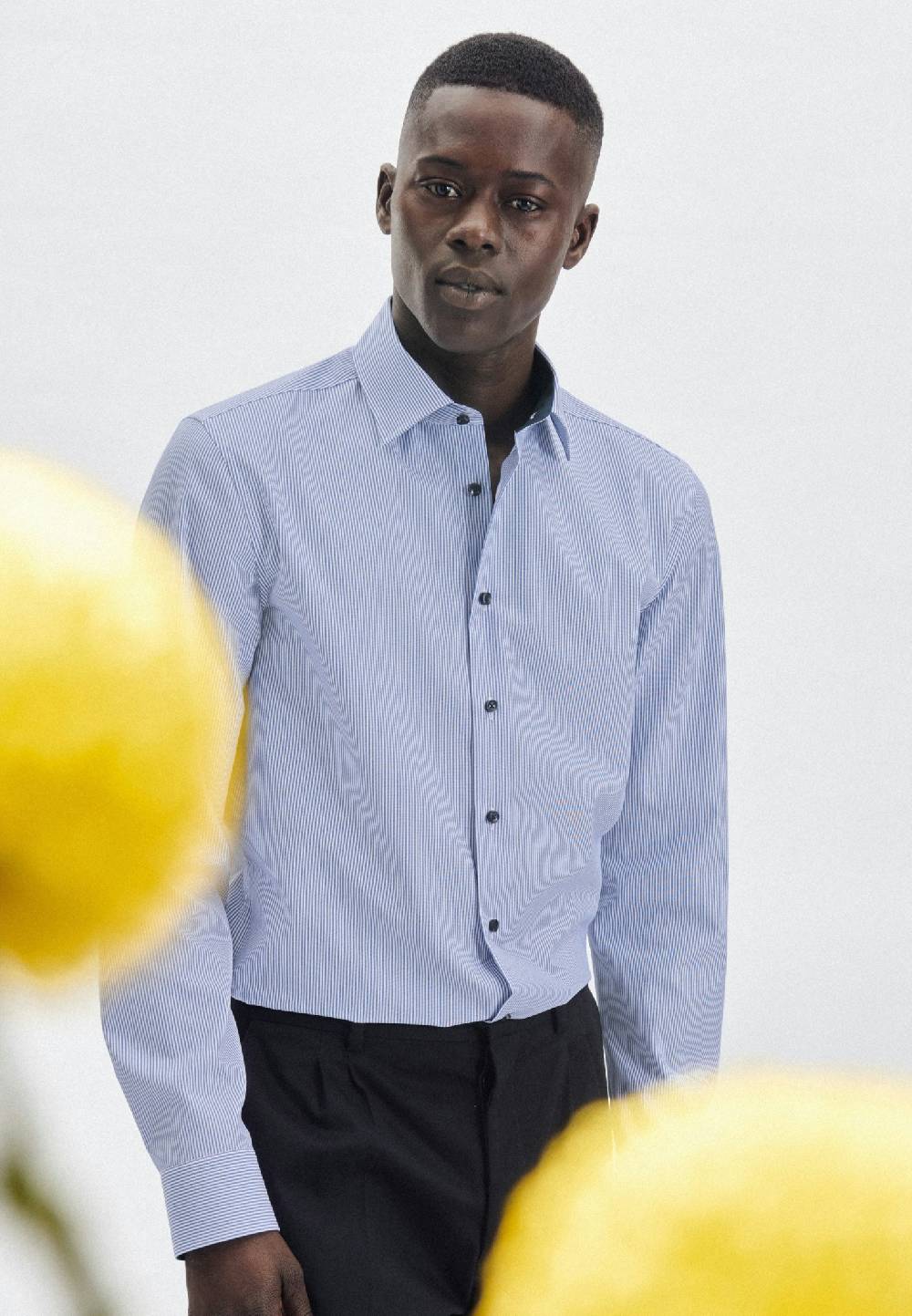 Seidensticker Bügelfreies Popeline Business Hemd In Shaped Mit Kentkragen