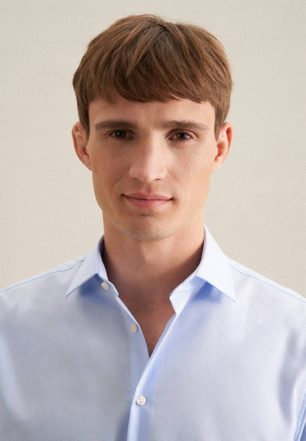 Seidensticker Bügelfreies Popeline Business Hemd In Slim Mit Kentkragen