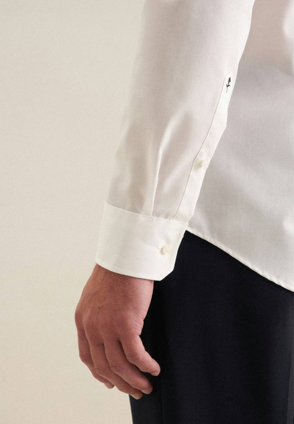 Seidensticker Bügelfreies Popeline Business Hemd In Slim Mit Kentkragen