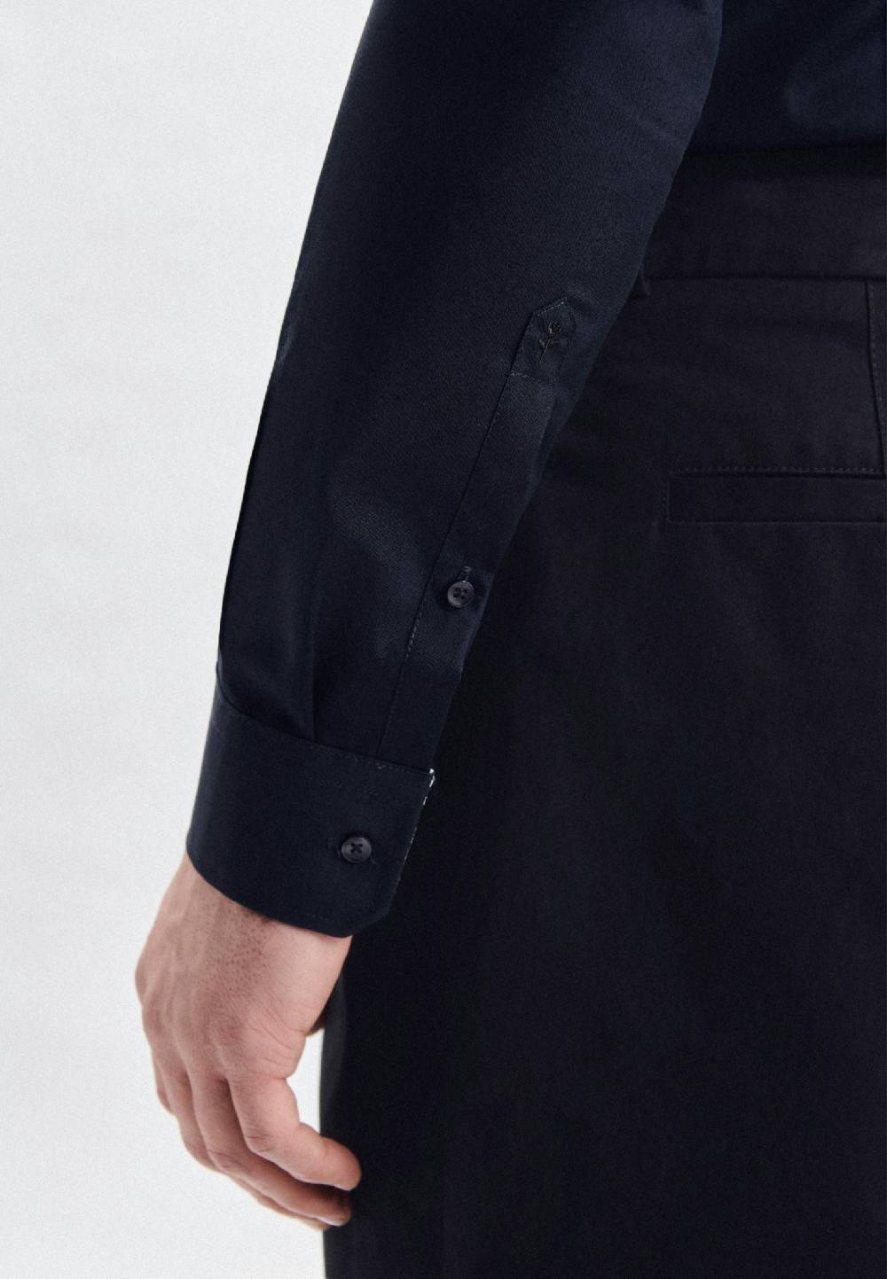 Seidensticker Bügelfreies Popeline Business Hemd In Slim Mit Kentkragen Und Extra Langem Arm