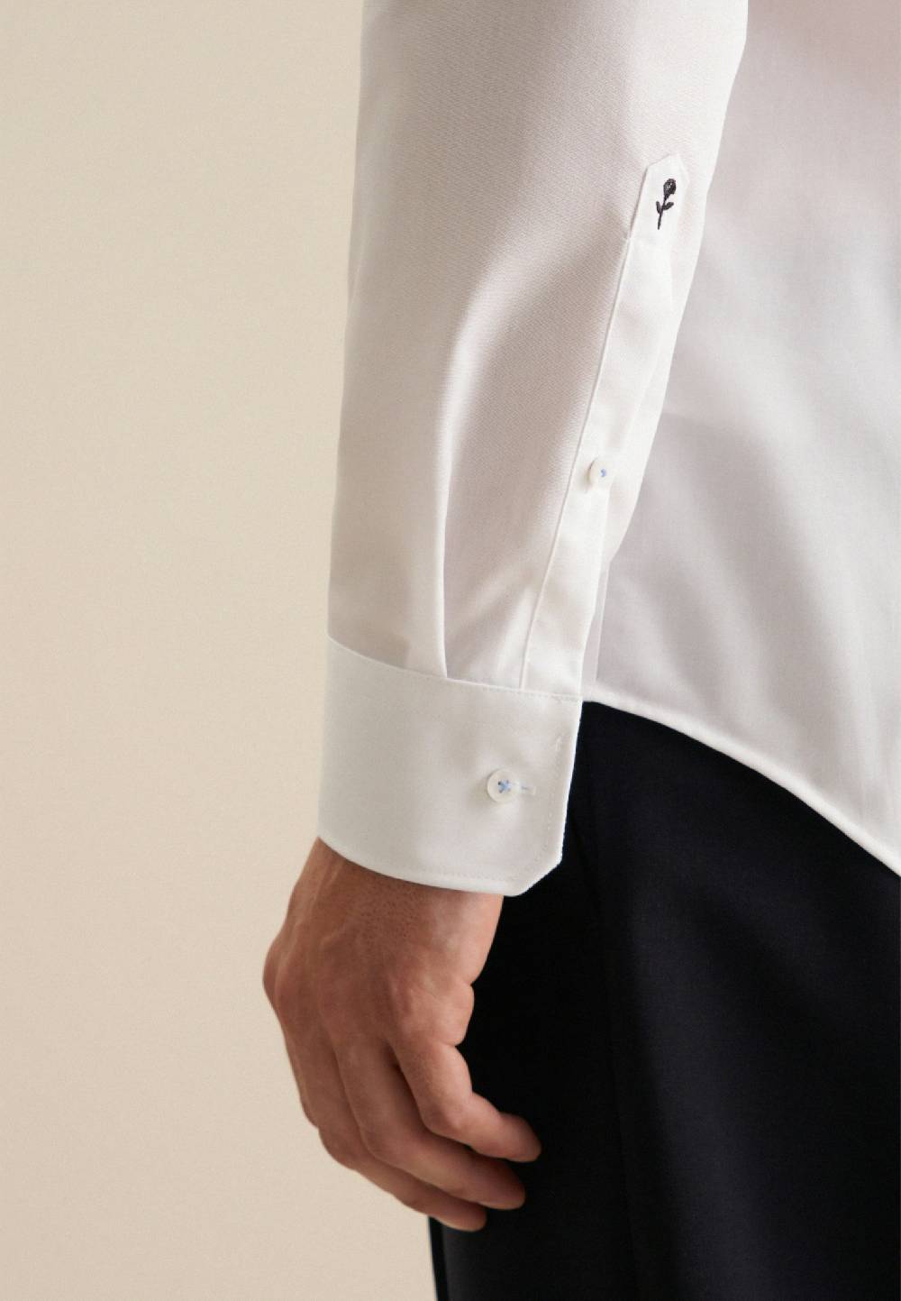 Seidensticker Bügelfreies Popeline Business Hemd In Slim Mit Kentkragen