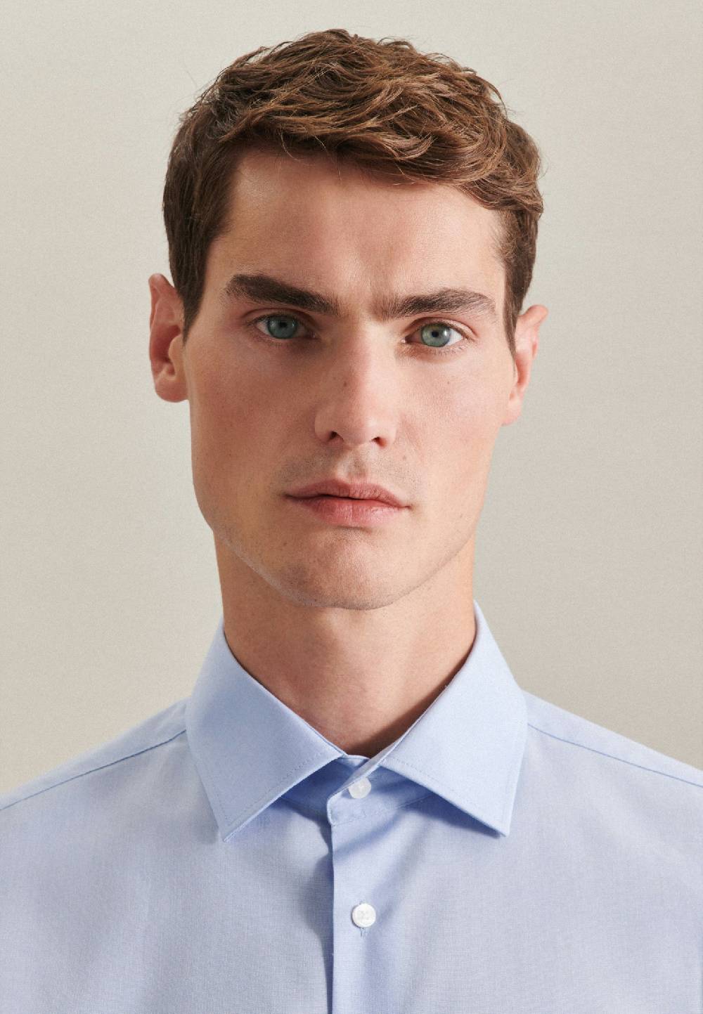 Seidensticker Bügelfreies Popeline Business Hemd In Slim Mit Kentkragen Und Extra Langem Arm