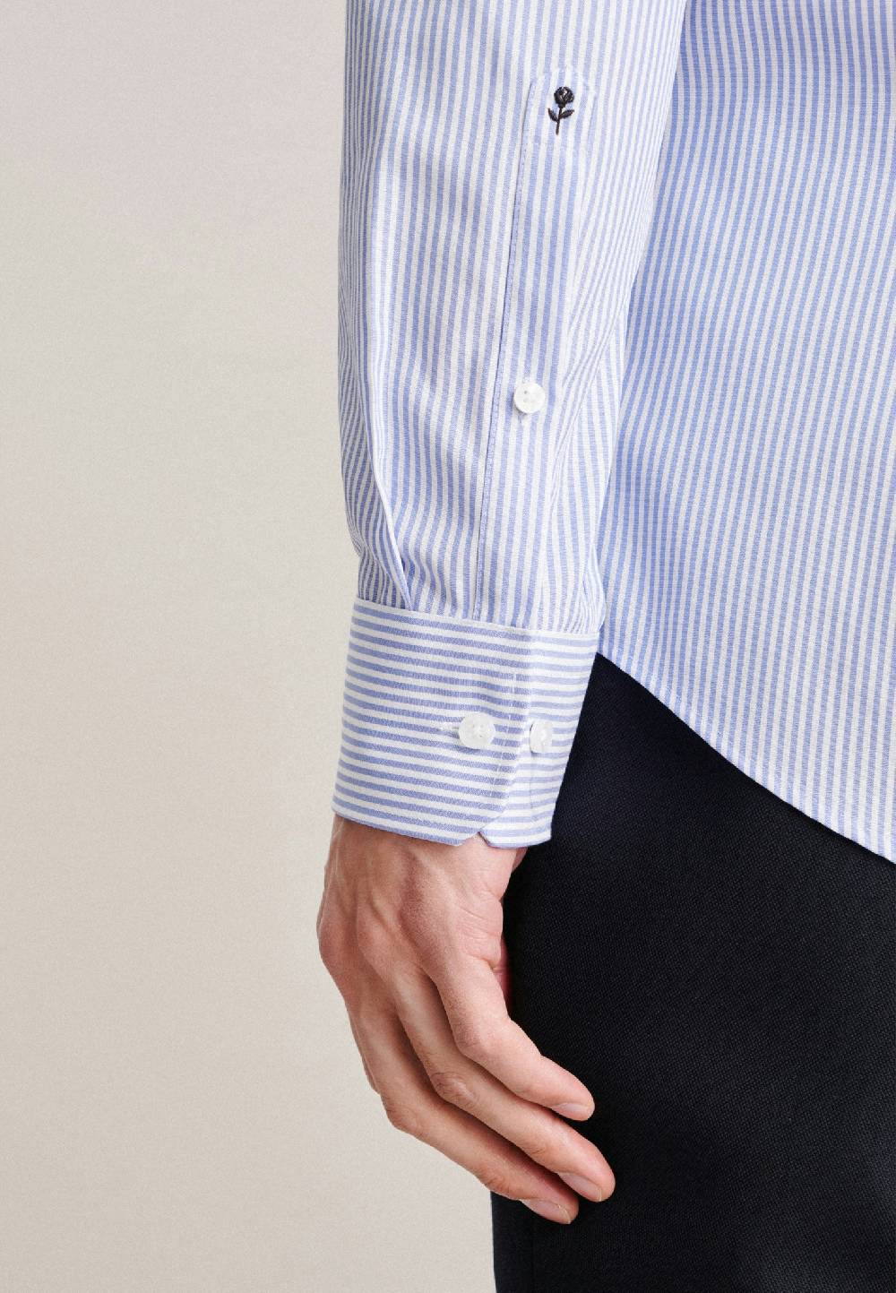 Seidensticker Bügelfreies Popeline Business Hemd In Slim Mit Kentkragen