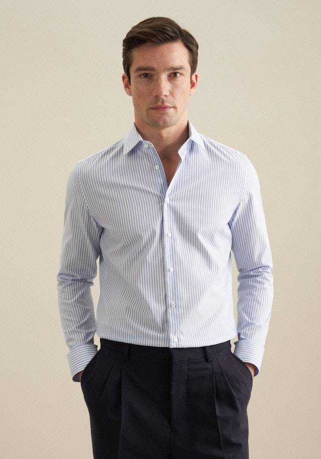 Seidensticker Bügelfreies Popeline Business Hemd in X-Slim mit Kentkragen