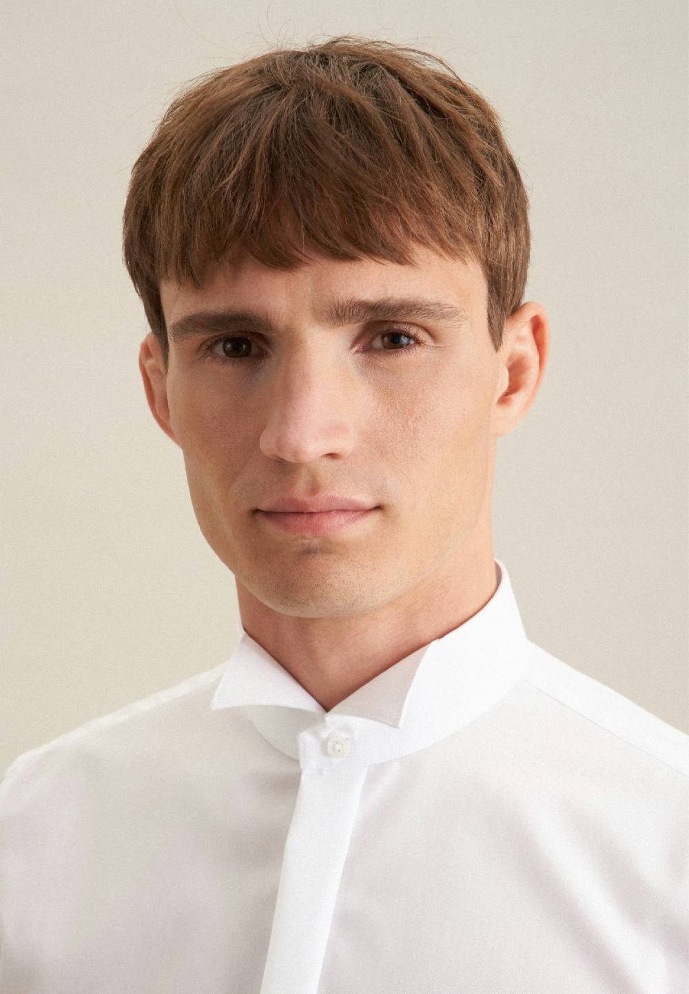 Seidensticker Bügelfreies Popeline Smokinghemd In Slim Mit Kläppchenkragen