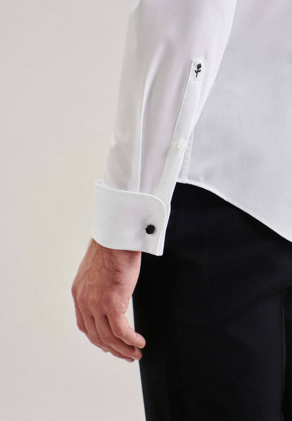 Seidensticker Bügelfreies Popeline Smokinghemd In Slim Mit Kläppchenkragen