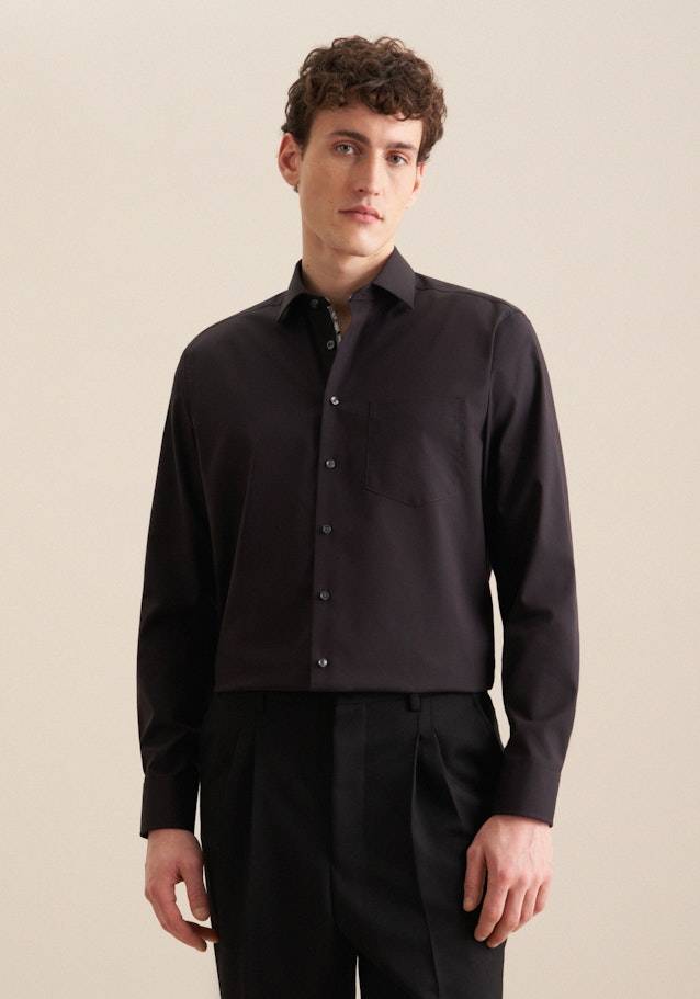 Seidensticker Bügelfreies Struktur Business Hemd in Comfort mit Kentkragen