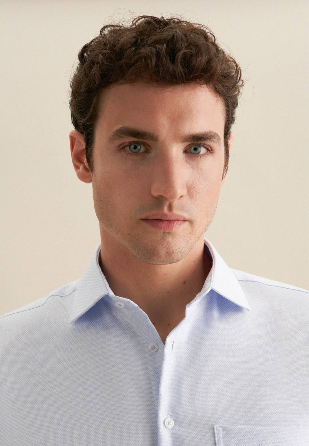 Seidensticker Bügelfreies Struktur Business Hemd In Regular Mit Kentkragen