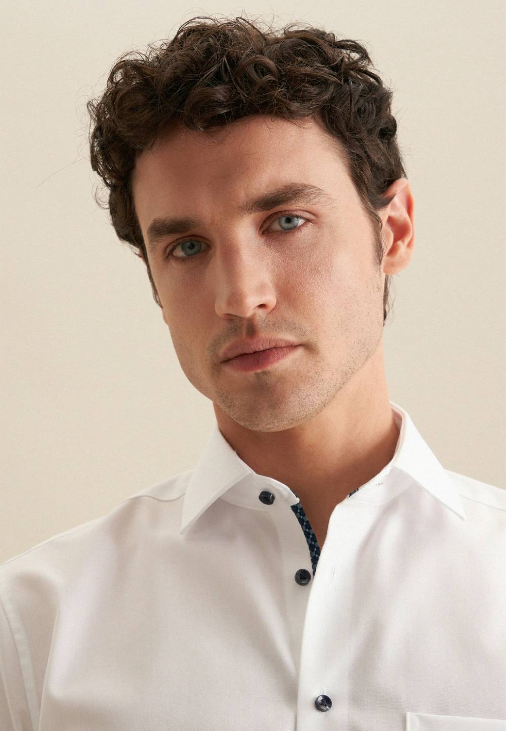 Seidensticker Bügelfreies Struktur Business Hemd In Regular Mit Kentkragen