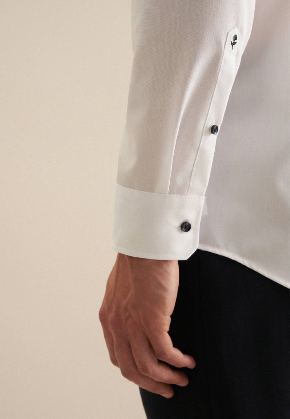 Seidensticker Bügelfreies Struktur Business Hemd In Regular Mit Kentkragen