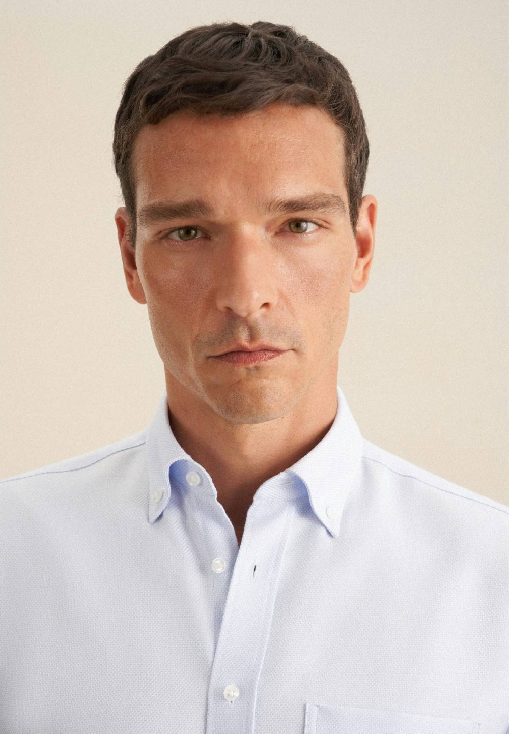 Seidensticker Bügelfreies Struktur Business Hemd In Regular Mit Button-Down-Kragen