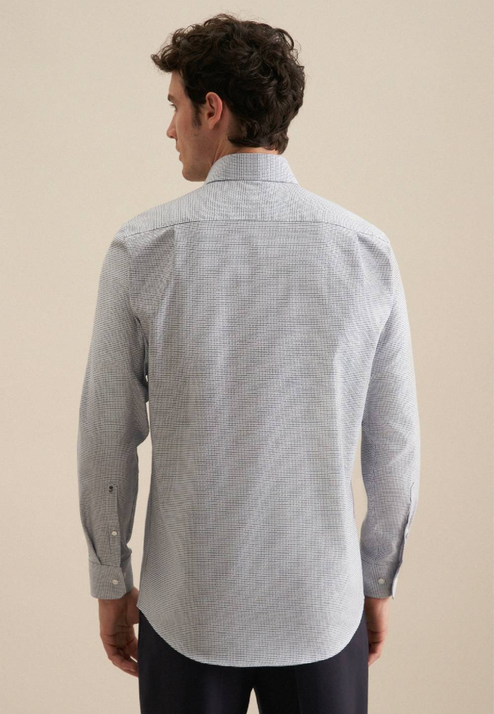 Seidensticker Bügelfreies Struktur Business Hemd In Regular Mit Kentkragen