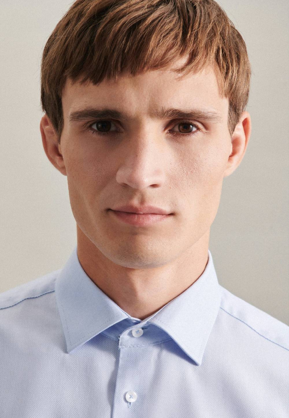 Seidensticker Bügelfreies Struktur Business Hemd In Regular Mit Kentkragen