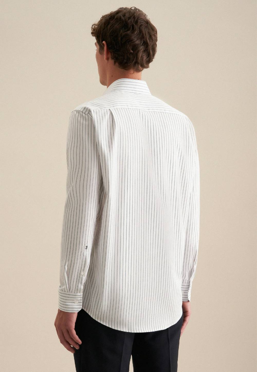 Seidensticker Bügelfreies Struktur Business Hemd In Regular Mit Kentkragen