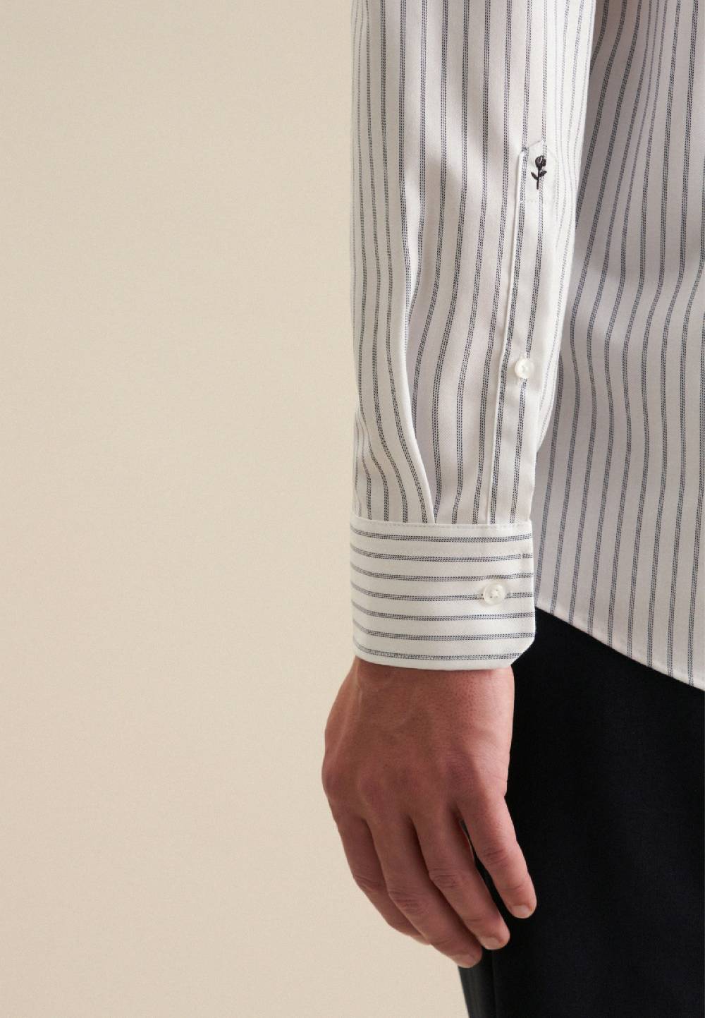 Seidensticker Bügelfreies Struktur Business Hemd In Regular Mit Kentkragen